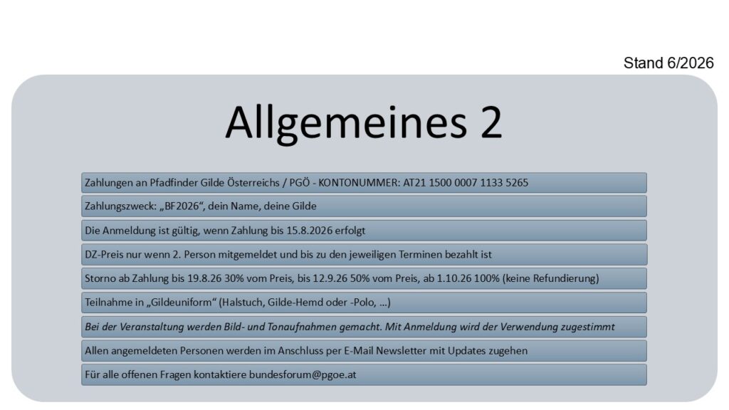 Bundesforum 2026 Allgemeines 2